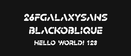 26FGalaxySans-BlackOblique