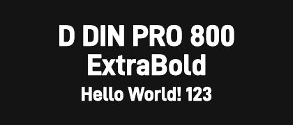 D-DIN-PRO-800-ExtraBold