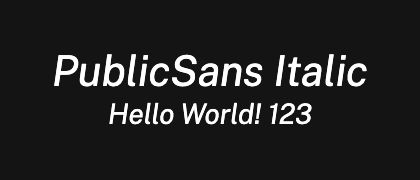 PublicSans-Italic